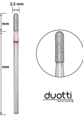 Duotti Diamond Tip Round Red 2.3mm/8mm